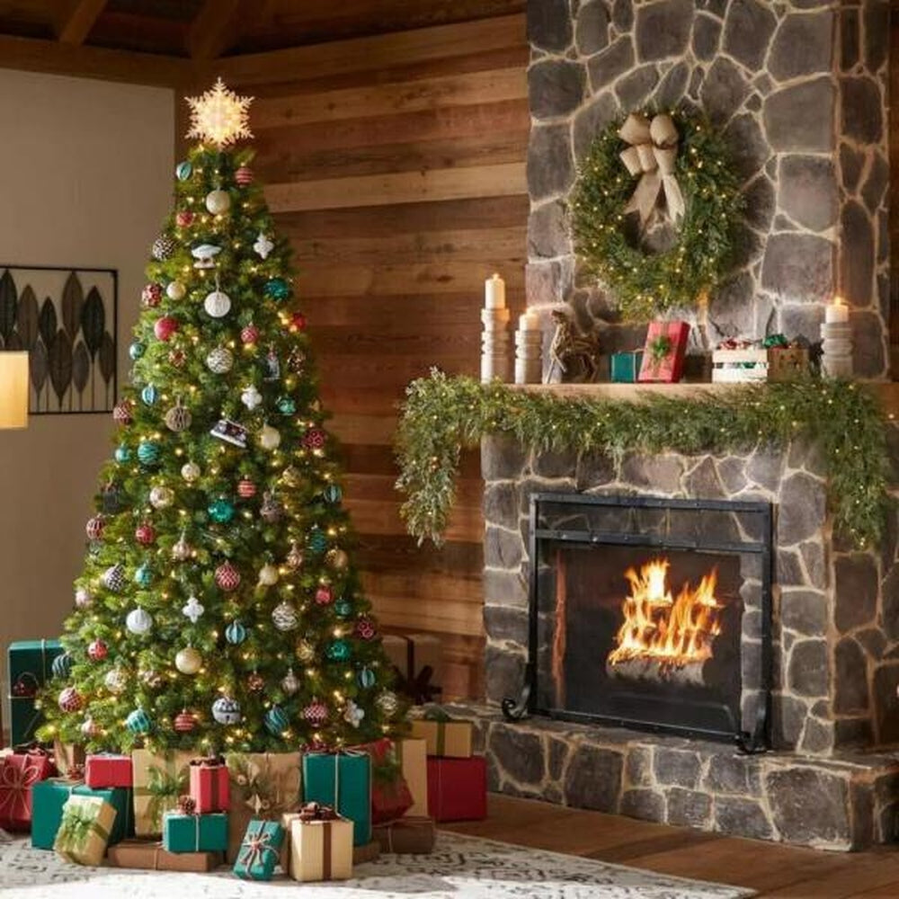 Home Accents Holiday 7.5 Ft. Barbour White Spruce Christmas Tree