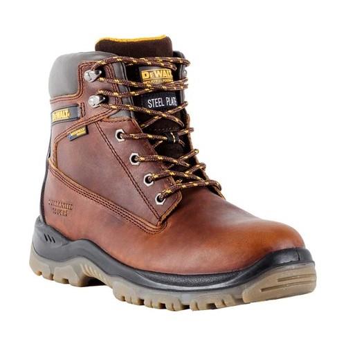 Men's Titanium Waterproof 6 in. Work Boots - Steel Toe - Brown Size 11 (W)