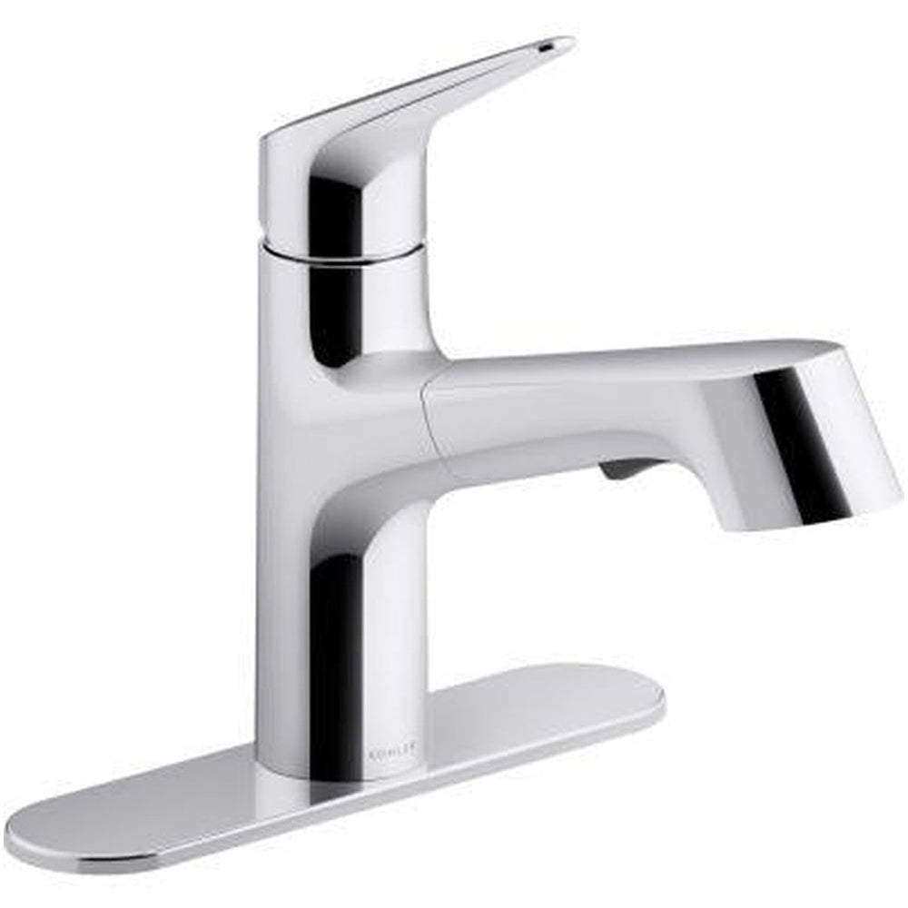 Vin Single-Handle Pull-Out Sprayer Kitchen Faucet in Polished Chrome