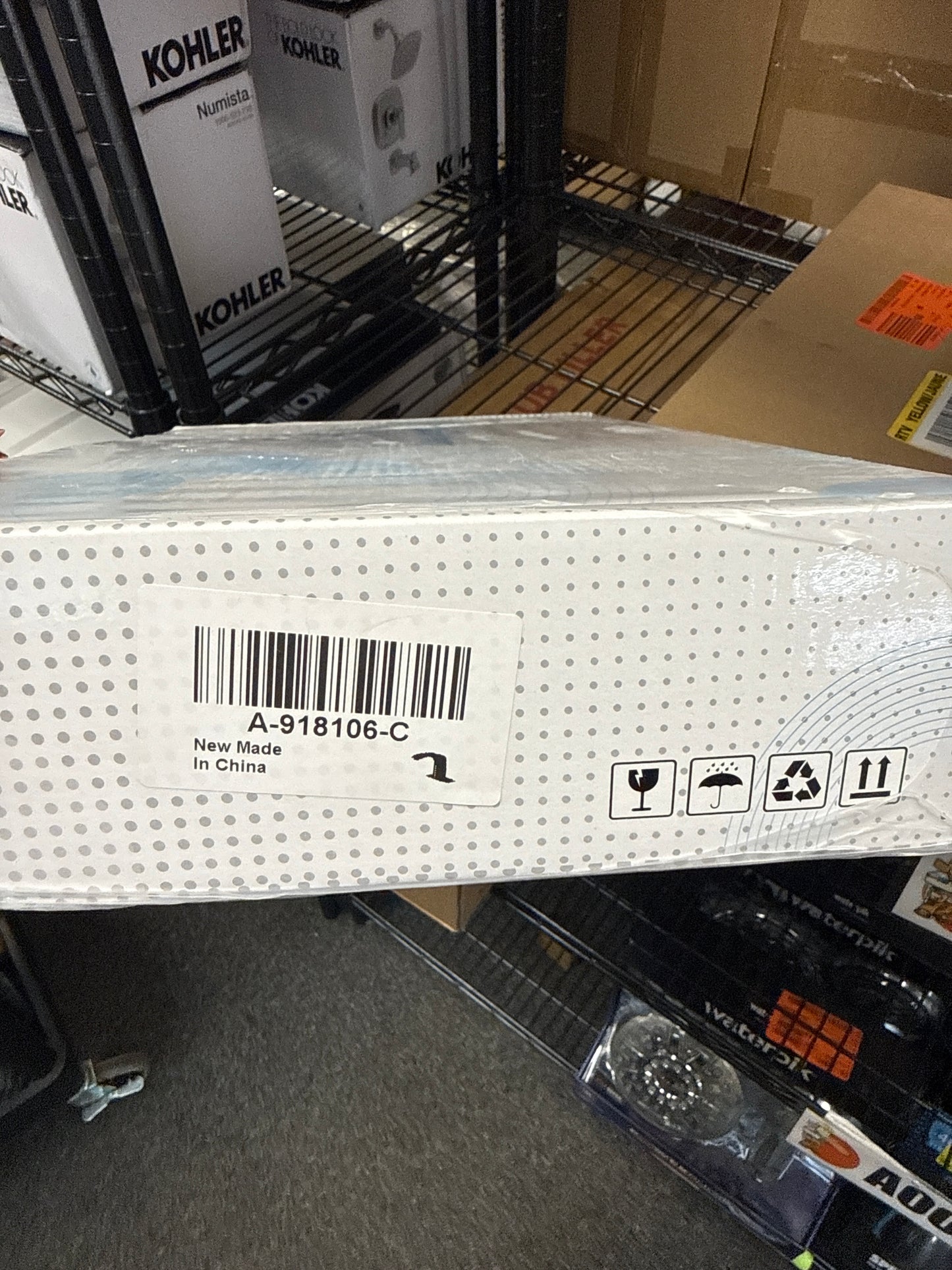 BWE Polished Chrome Touchless Bathroom Faucet Automatic Sensor with Hole Cover Plate Hands Free Bathroom Sink Water Tap with Control Box and Temperatu