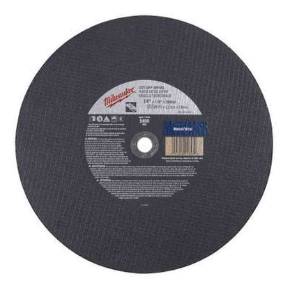 2 in. X 0.040 in. X 1/4 in. Metal Cut Off Wheels (5-Pack)