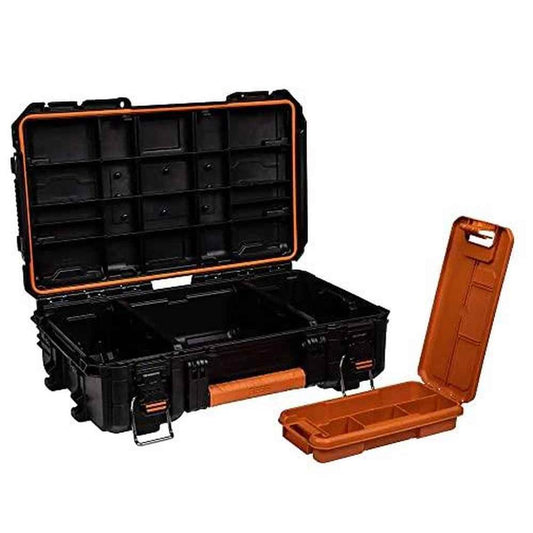 Pro Gear System Gen 2.0 Stackable Durable Compact Power Tool Box with Secure Hang Mounts