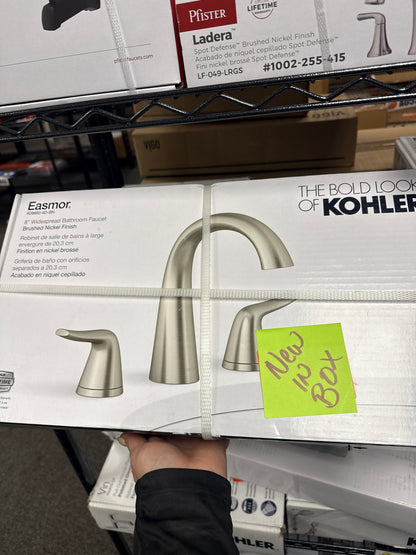 Easmor 8 in. Widespread Double Handle Bathroom Faucet in Vibrant Brushed Nickel