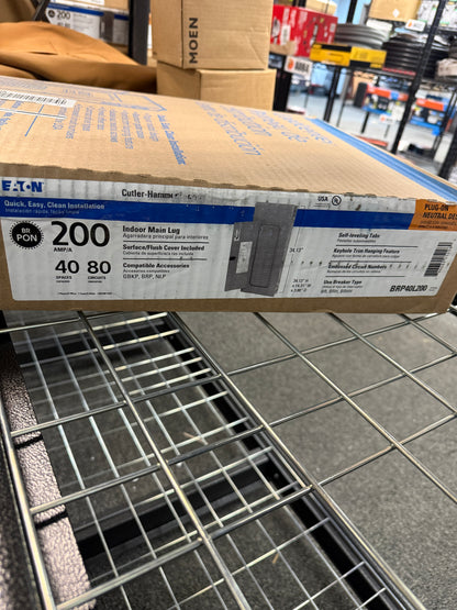 Eaton Cutler-Hammer 200 Amps 240 V 40 Space 80 Circuits Combination Mount Main Lug Load Center