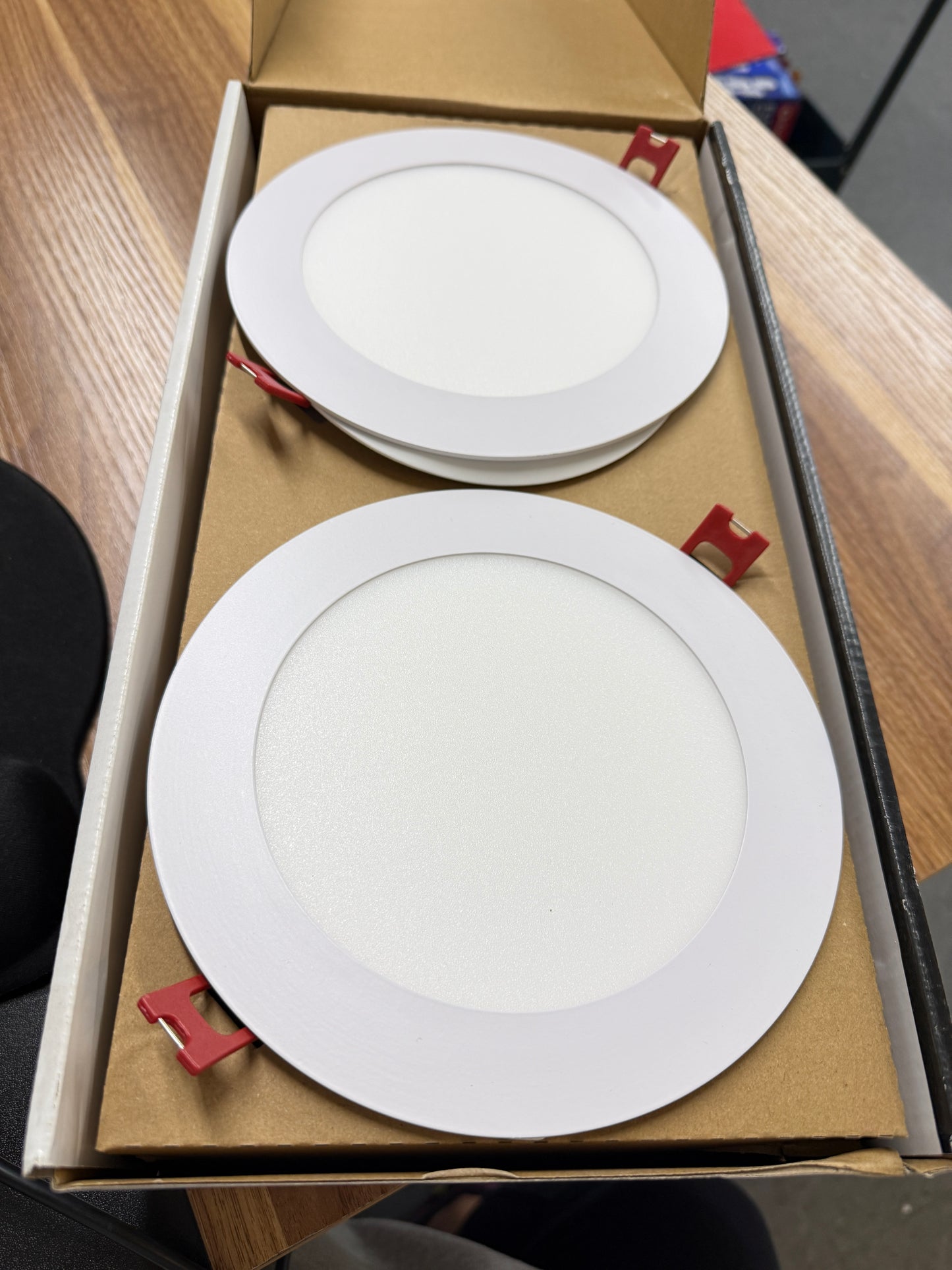 Ultra Slim Integrated LED 6 in Round Adj Color Temp Canless Recessed Light for Kitchen Bath Living Rooms, White 4-Pack