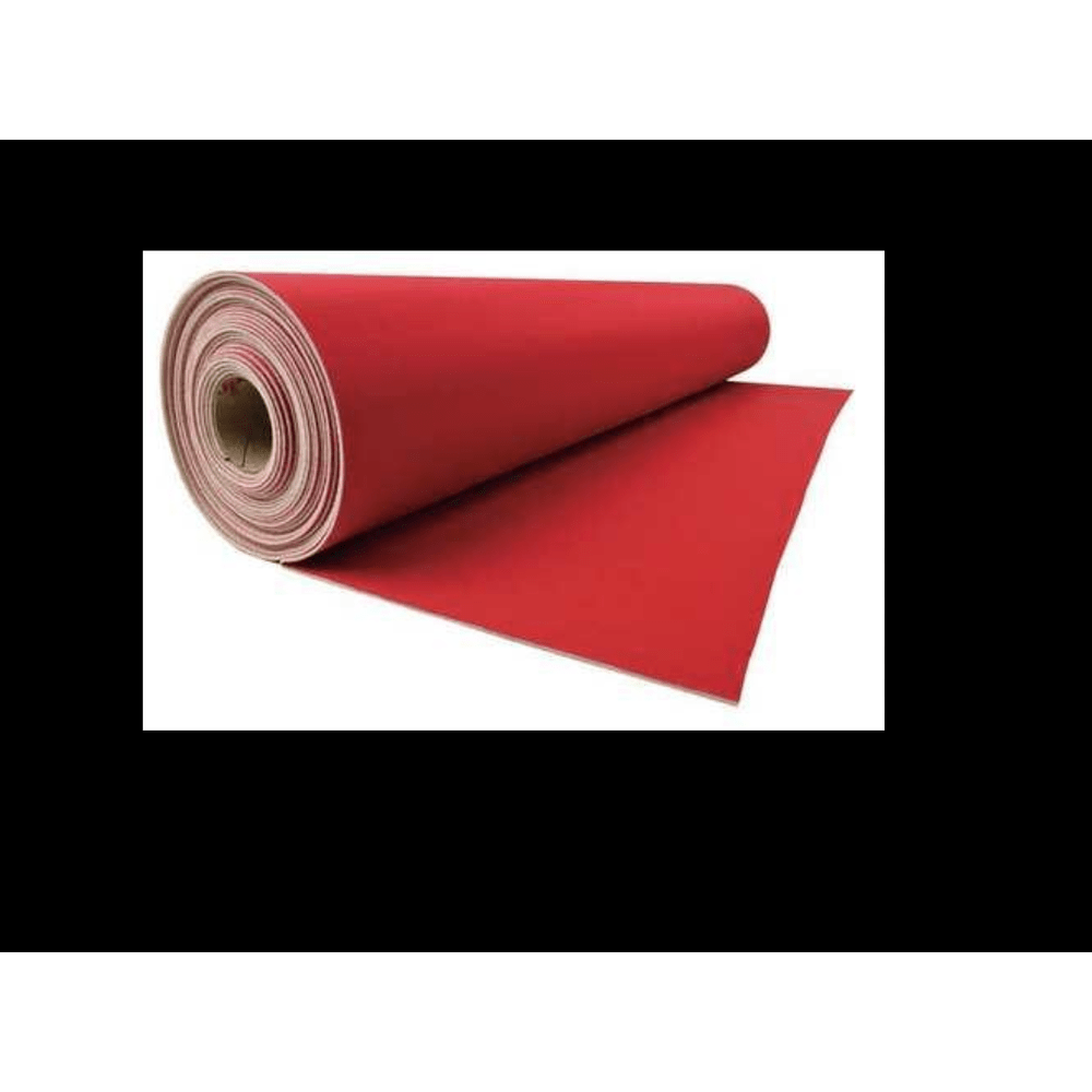 Reusable Red Neoprene 27 in. X 20 Ft. Stair Runner Rug