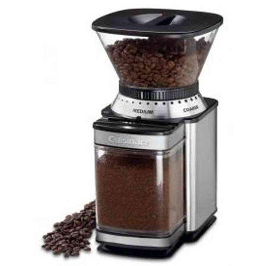 Supreme Grind 8 Oz. Stainless Steel Burr Coffee Grinder with Adjustable Settings