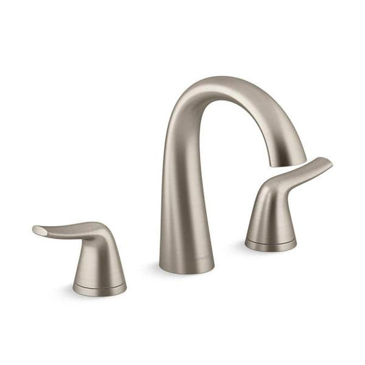 Easmor 8 in. Widespread Double Handle Bathroom Faucet in Vibrant Brushed Nickel