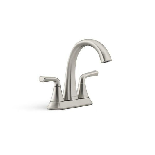 Sundae 4 in. Centerset 2-Handles Bathroom Faucet in Vibrant Brushed Nickel