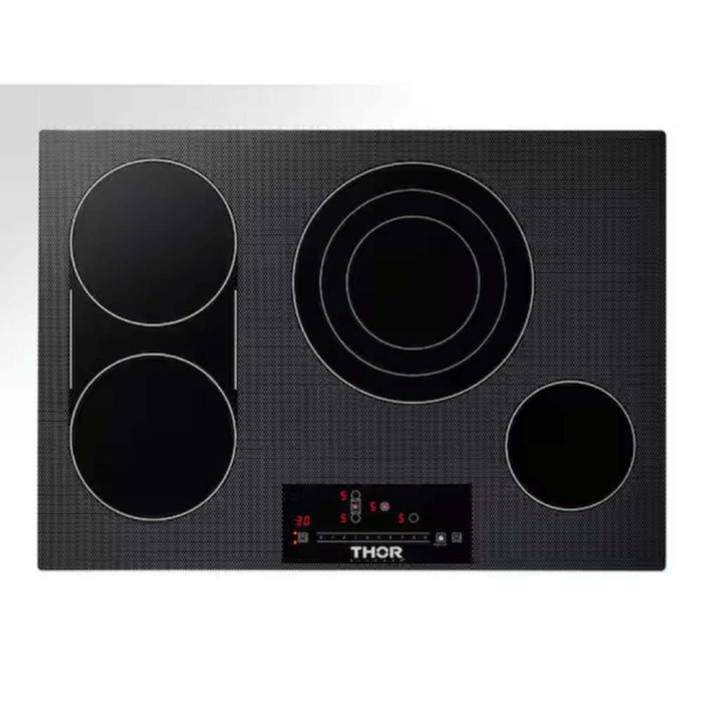 Thor Kitchen 30 in. Radiant Electric Cooktop in Black with 4 Elements including Tri-Ring Element