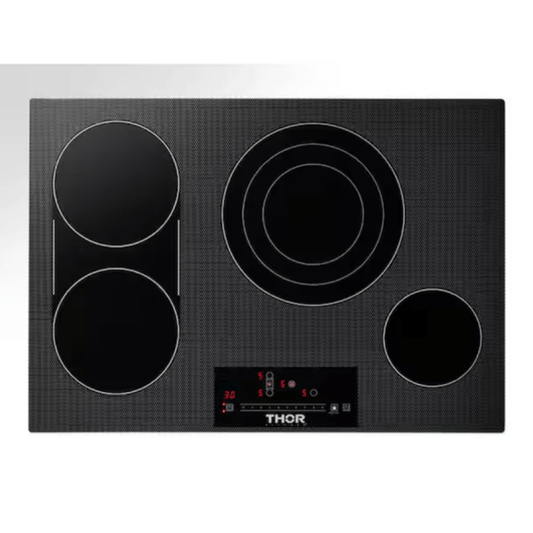 Thor Kitchen 30 in. Radiant Electric Cooktop in Black with 4 Elements including Tri-Ring Element