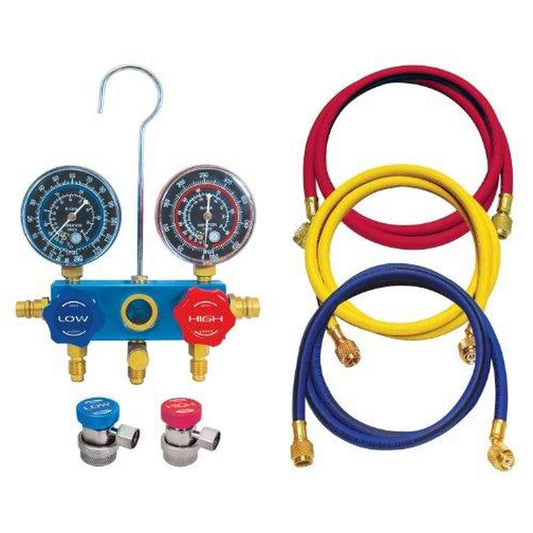 Interdynamics 429 Professional Manifold Gauge and Hose Set with Case