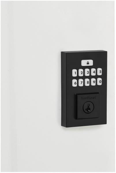Kwikset 9260CNT-15S Contemporary SmartCode Keypad Electronic Deadbolt SmartKey Satin Nickel Finish