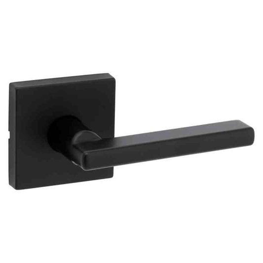 Halifax Square Matte Black Hall/Closet Passage Door Lever