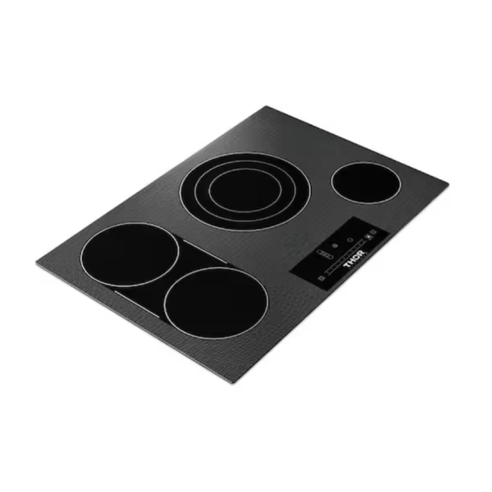 Thor Kitchen 30 in. Radiant Electric Cooktop in Black with 4 Elements including Tri-Ring Element