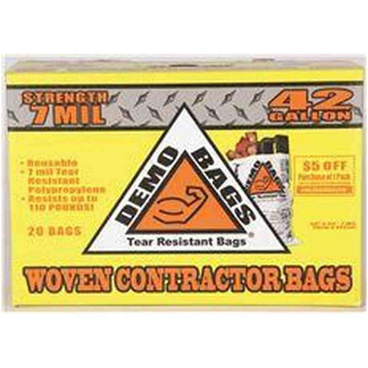 42-Gallon Contractor Heavy Duty Trash Bags (20-Count)