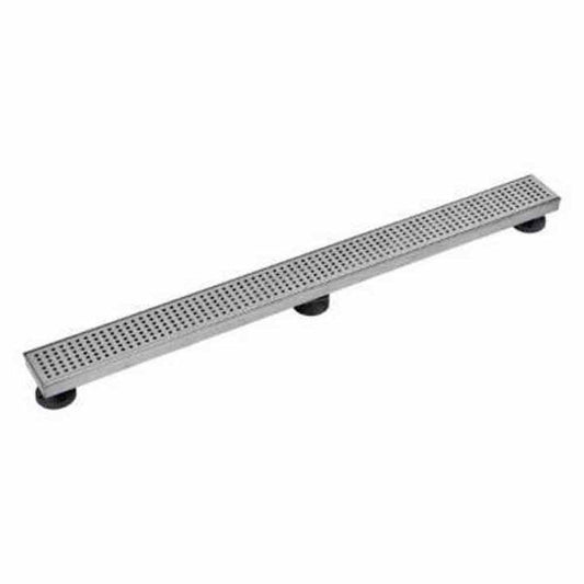 Designline 36 in. Stainless Steel Linear Shower Drain with Square Pattern Drain Cover