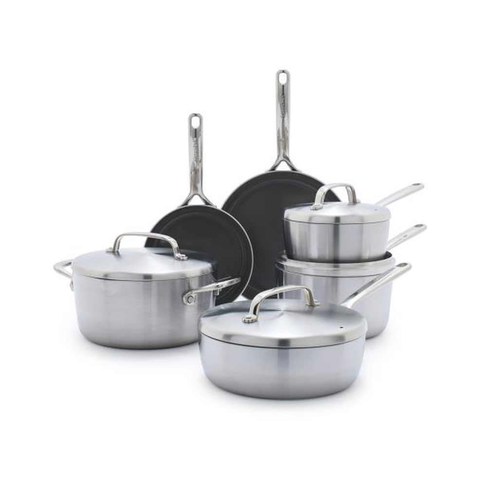 GreenPan GP5 Stainless Steel 10 Piece Cookware Set