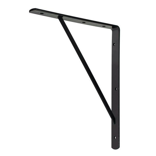 10 in. X 8 in. Black Medium Duty Shelf Bracket