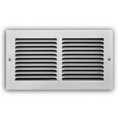 12 in. X 6 in. Steel Return Air Grille in White
