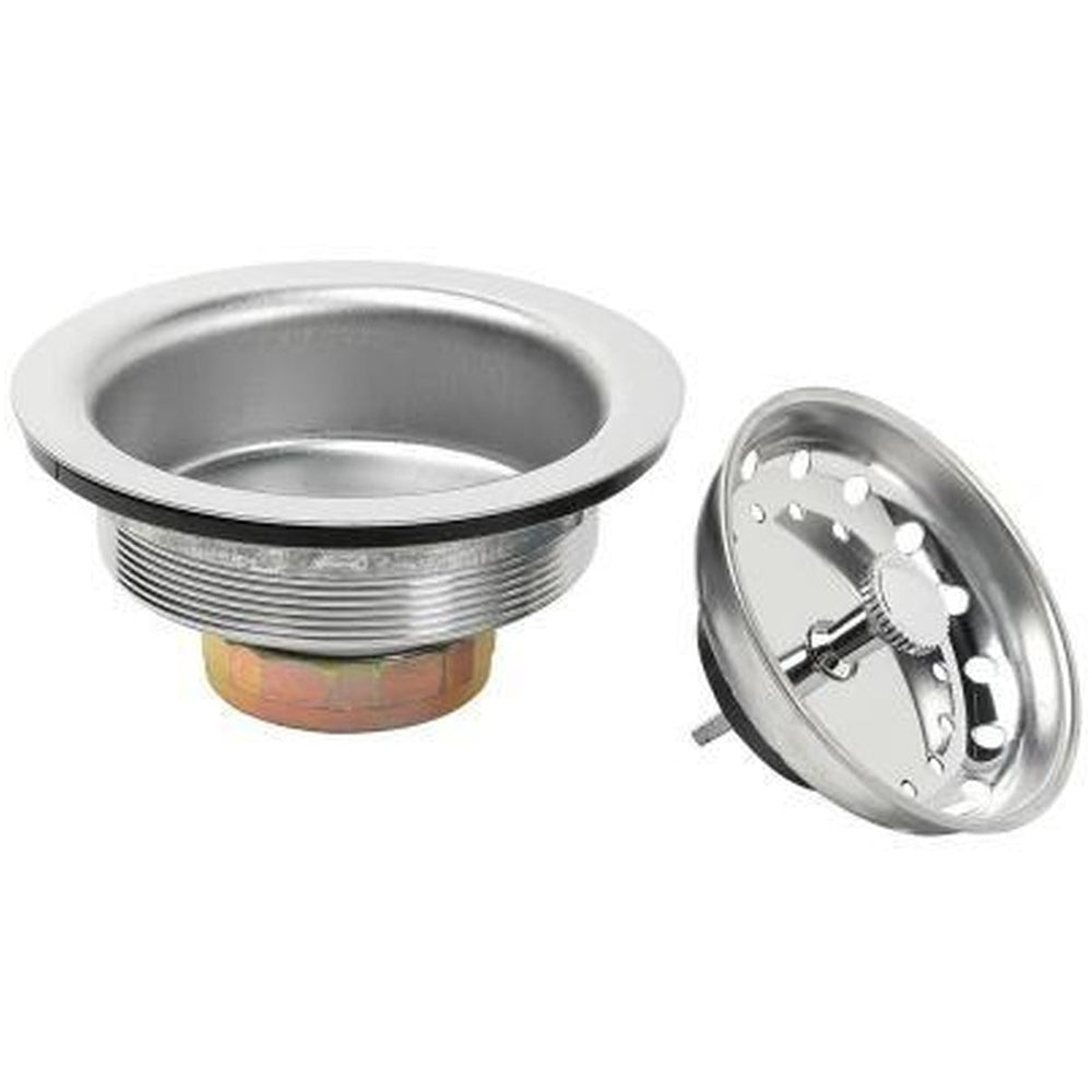 Fixed Post Kitchen Sink Strainer - Stainless Steel with Polished Finish