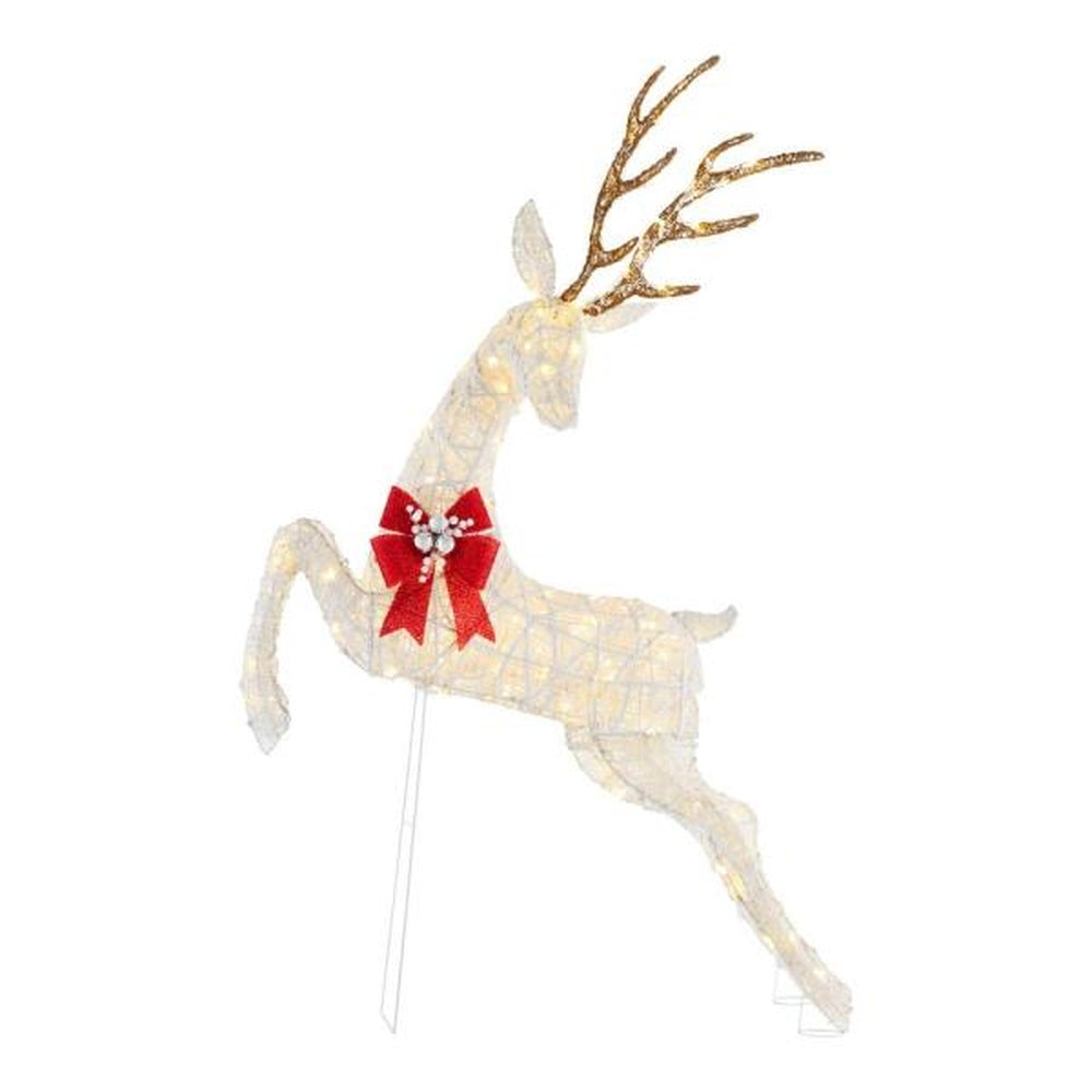 5.5 Ft. 160-Light LED Jumping Deer Outdoor Christmas Decor