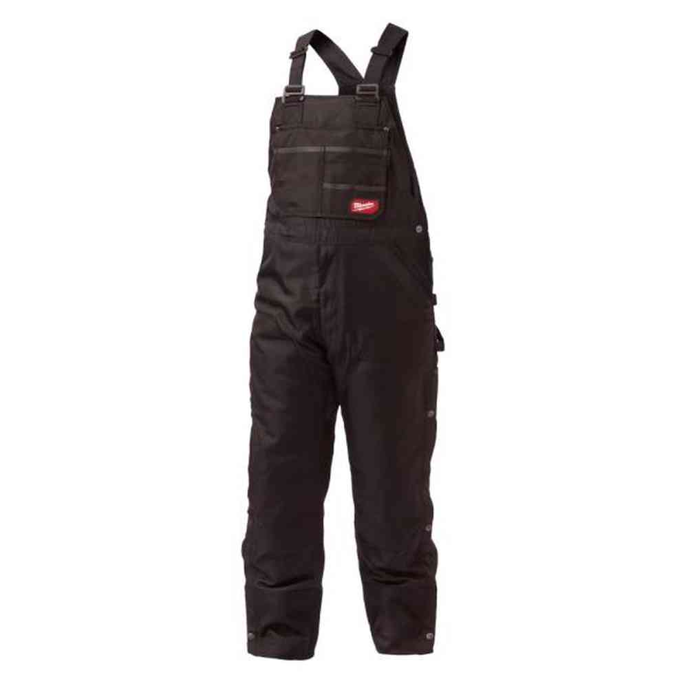 Men's Gridiron 3XL Black Zip-to-Thigh Bib Overall