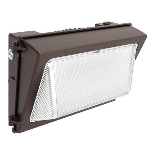 400-Watt Equivalent, Integrated LED Bronze Dusk to Dawn Wall Pack Light, 3000K-5000K
