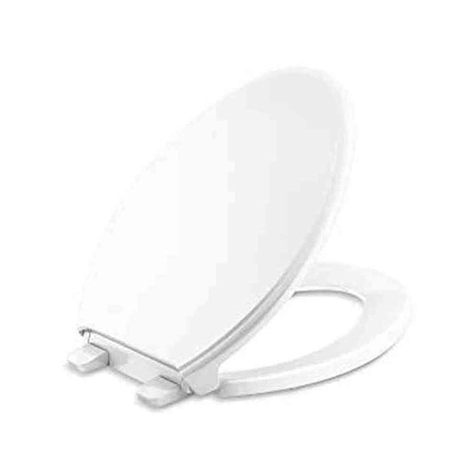 Glenbury Elongated Closed Front Toilet Seat in White