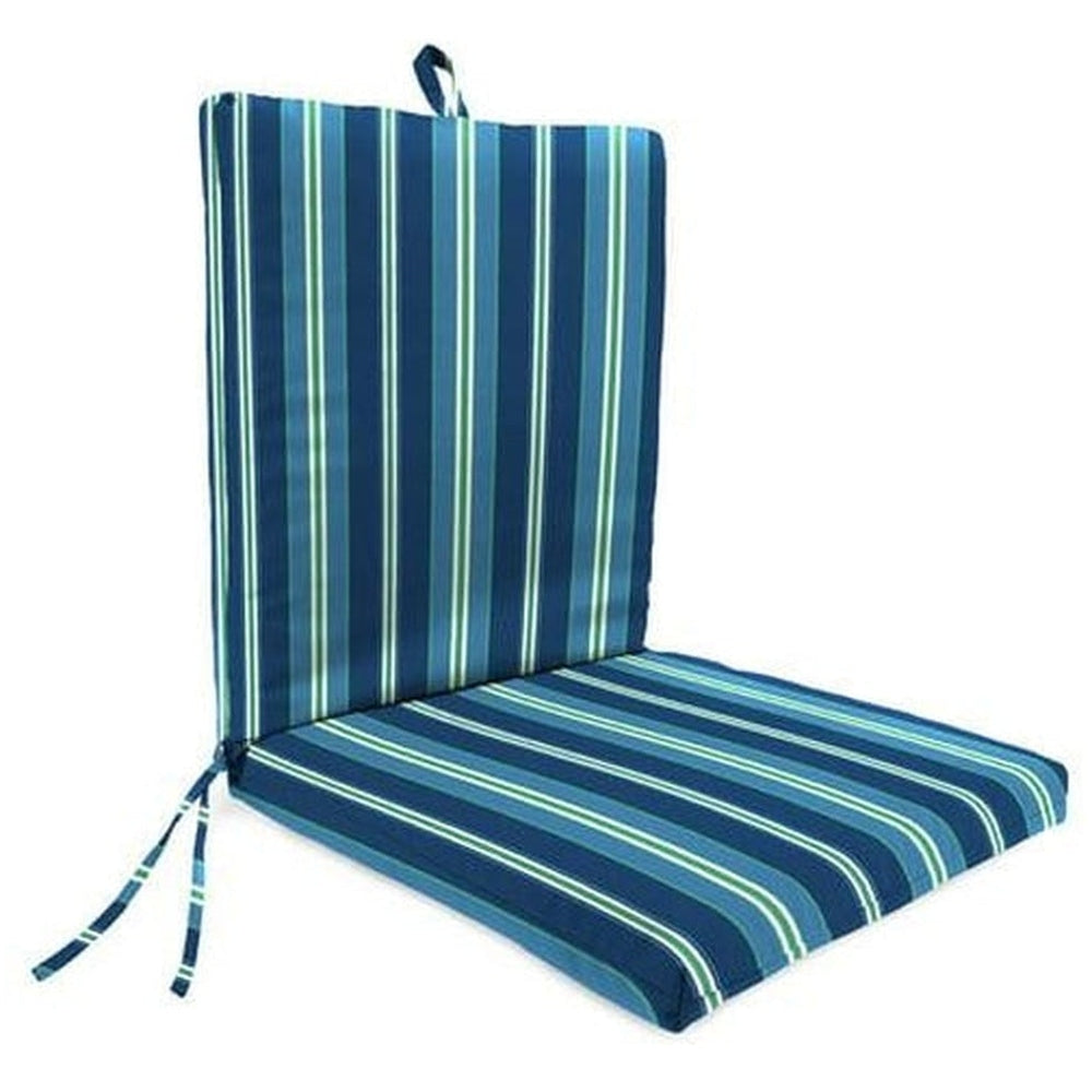 44 in. L X 21 in. W X 3.5 in. T Outdoor Chair Cushion in Sullivan Vivid