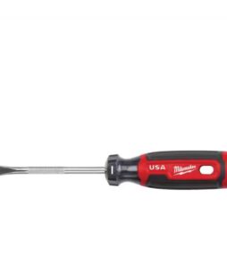 Milwaukee 4 in. x 1/4 in. Slotted Flat Head Screwdriver with Cushion Grip
