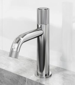 VIGO Apollo Button Operated Single Hole Bathroom Faucet in Chrome