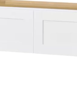 Hampton Bay Avondale 30 in. W x 12 in. D x 12 in. H Ready to Assemble Plywood Shaker Wall Bridge Kitchen Cabinet in Alpine White