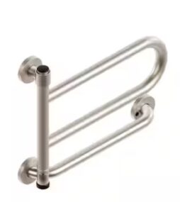 HEALTHCRAFT DependaBar, Pivoting Wall-Mount Grab Bar, ADA Compliant, (300 lb. Capacity) in Brushe