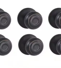 Defiant Hartford Aged Bronze Hall/Closet Door Knob Contractor Pack