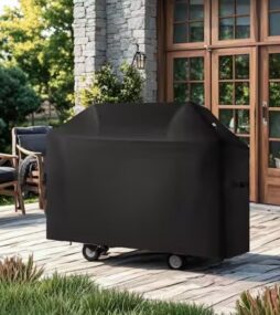 VEVOR SKYSHALO Grill Cover, 52 in. BBQ Covers for Outdoor Grills Waterproof Fade Resistant Weather Resistant Heavy Duty 600D Polyester