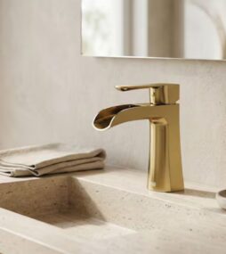 VIGO Paloma Single Handle Single-Hole Bathroom Faucet in Matte Brushed Gold
