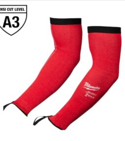 Milwaukee 16 in. Red 4-Way Stretch Cut 3 Resistant Protective Arm Sleeves