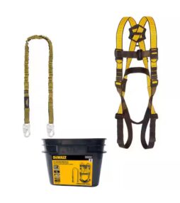 DEWALT Fall Protection Compliance Kit with, D1000 Harness, 5 Point Adjustment with Pass-Thru Chest and Tongue Buckle Legs