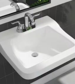 Glacier Bay Aragon 19 in. Rectangular Vitreous China Bathroom Sink in White