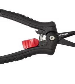 Husky 6 in. Micro-Tip Pruning Shears with Stainless Steel Blades and Softgrip Handle