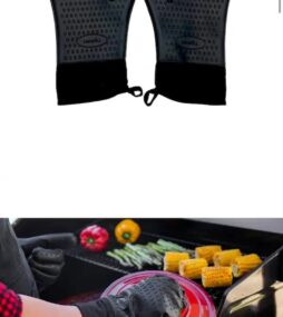 Nexgrill Grilling Gloves in Black Silicone (1-Pair)