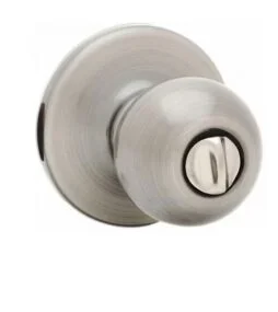 Kwikset Polo Satin Nickel Bed/Bath Door Knob