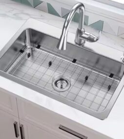 Glacier Bay Bratten 33 in. Drop-In Single Bowl 18 Gauge Stainless Steel Kitchen Sink with Accessories