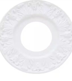 Hampton Bay 10 in. White Victorian Ceiling Medallion