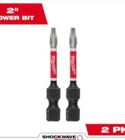 Milwaukee SHOCKWAVE Impact Duty 2 in. T10 Torx Alloy Steel Screw Driver Bit (2-Pack)