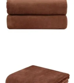 JML Brown Oversized Microfiber Bath Towel (Set of 2)