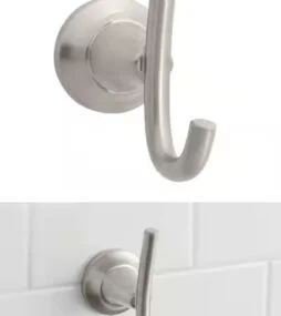 Glacier Bay Constructor Single Robe Hook in Brushed Nickel