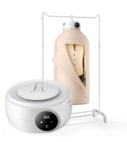 VEVOR Portable Clothes Dryer, Clothes Dryer with Dryer Bag, PTC Heating and LED Display, Foldable Mini Dryer with 5-H Timer