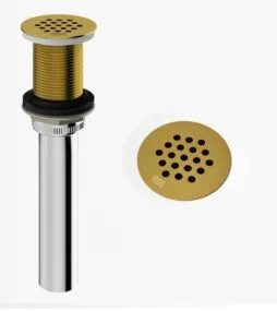 VIGO Vessel Bathroom Sink Drain in Matte Brushed Gold